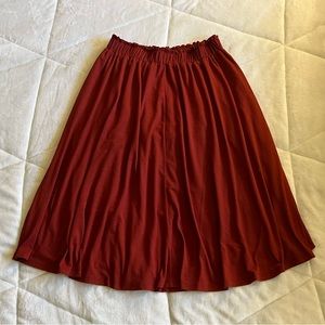 Ann Taylor burnt orange skirt.